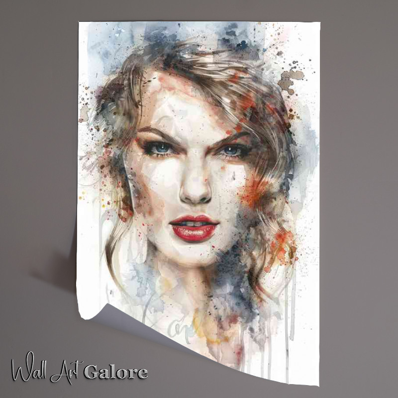 Buy Unframed Poster : (Taylor swift style watercolour painting)
