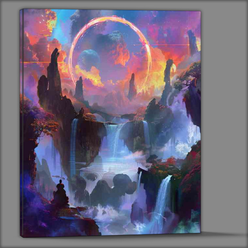 Buy Canvas : (Fantasy world floating islands)