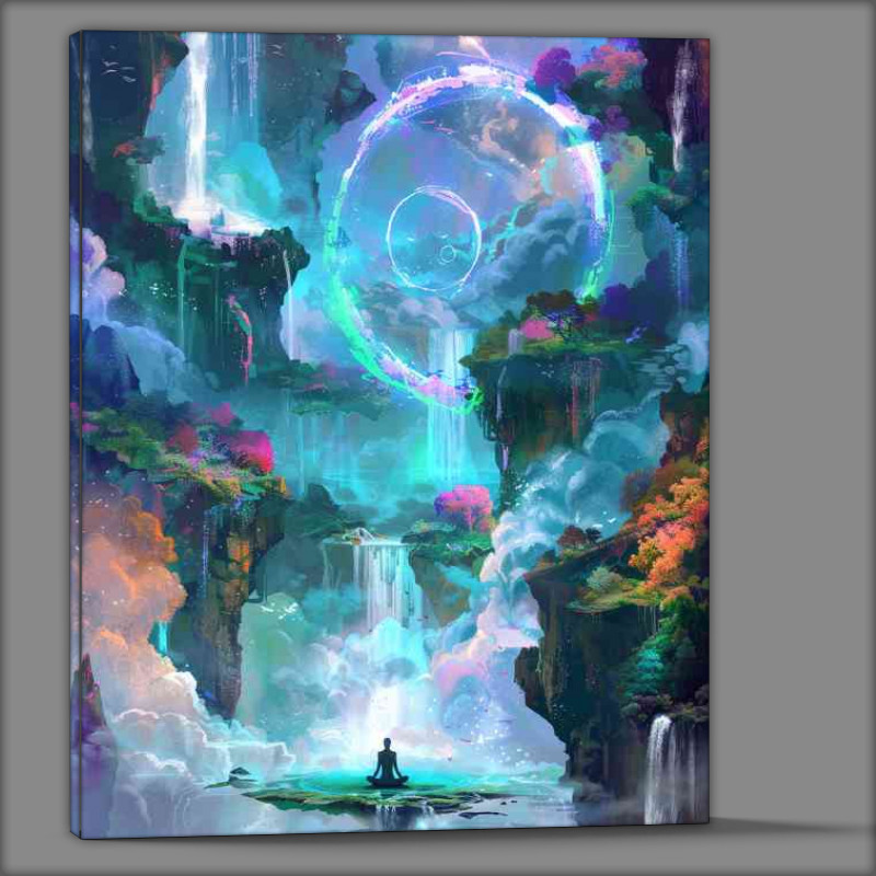 Buy Canvas : (Fantasy world giant floating islands)