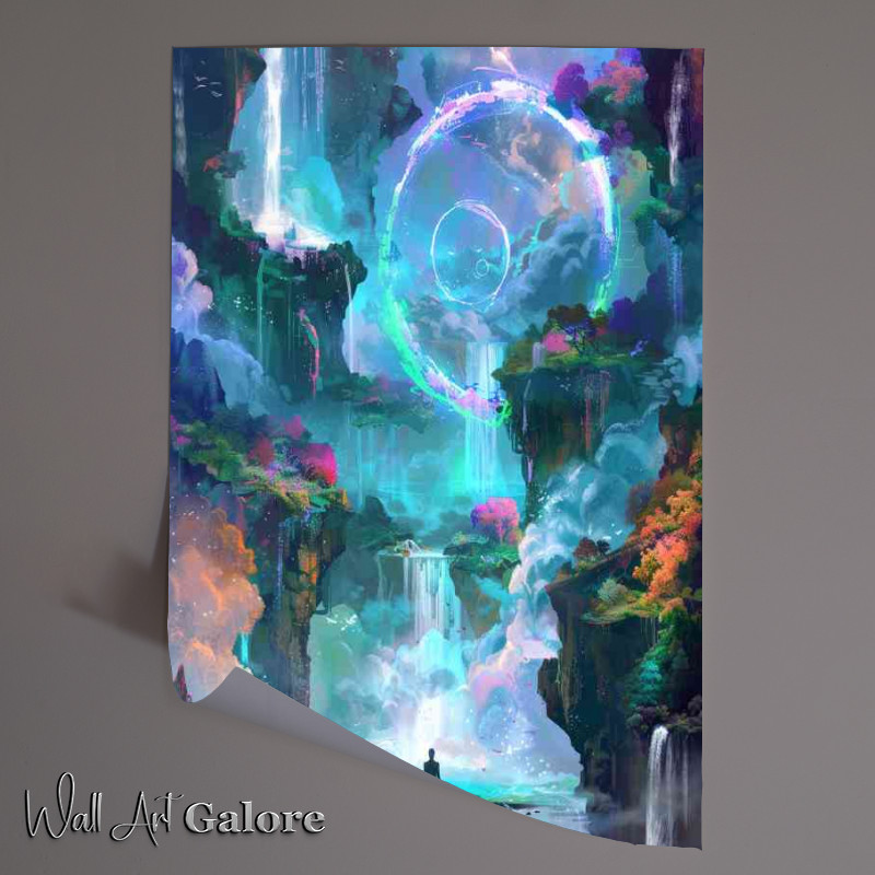 Buy Unframed Poster : (Fantasy world giant floating islands)