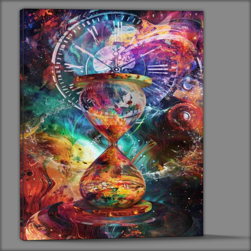 Buy Canvas : (Hour glas cosmic time travel)