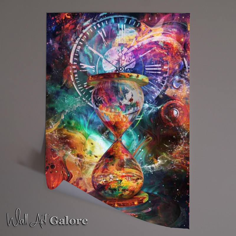 Buy Unframed Poster : (Hour glas cosmic time travel)