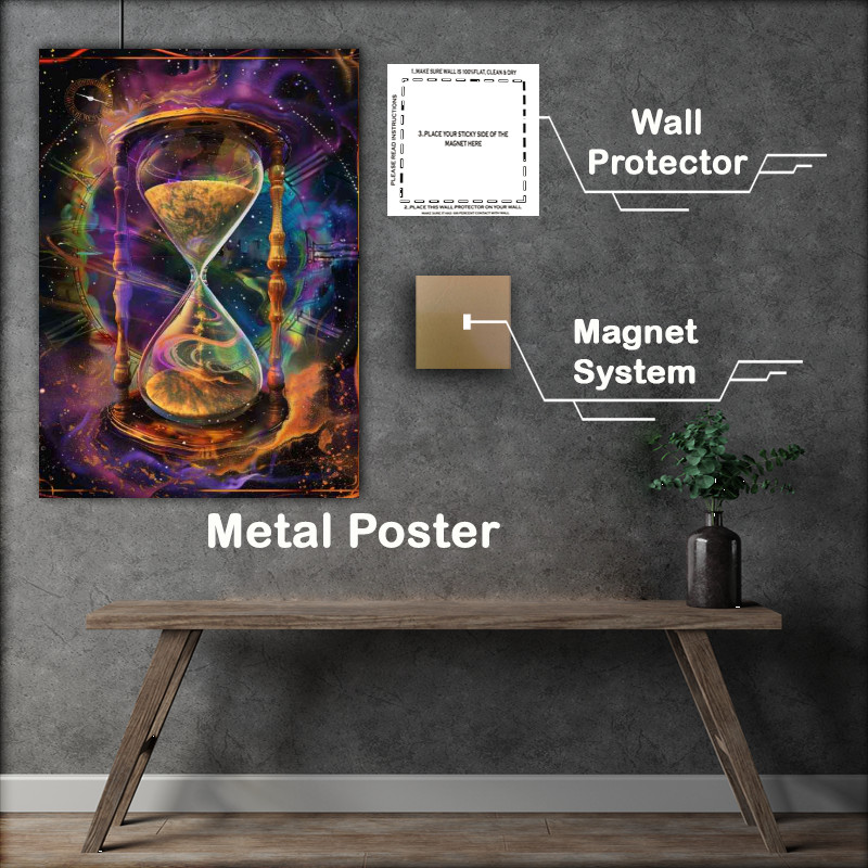Buy Metal Poster : (Hour glass cosmic nebula)