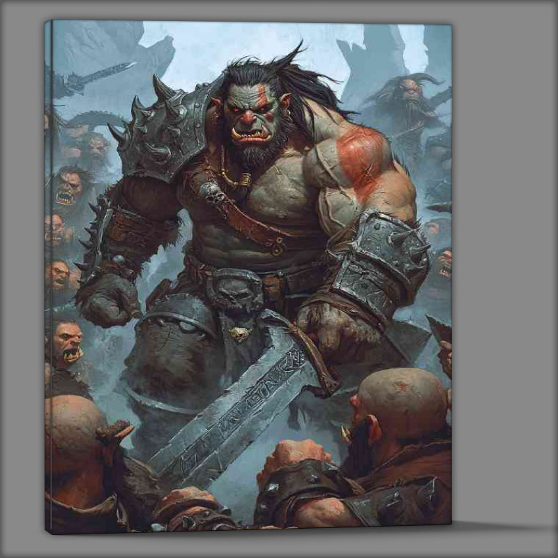 Buy Canvas : (Giant Orc in battel mode)