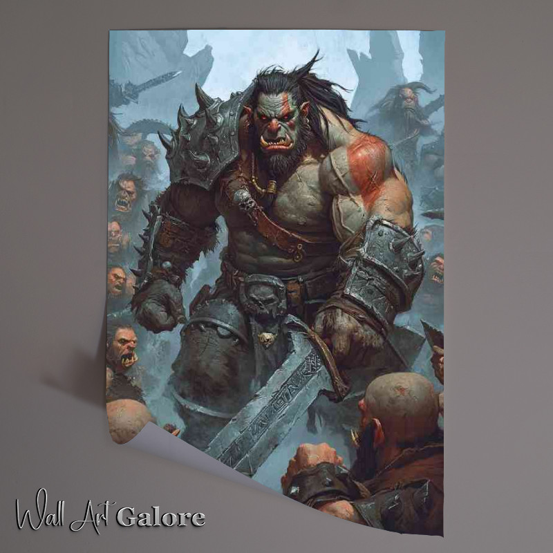 Buy Unframed Poster : (Giant Orc in battel mode)
