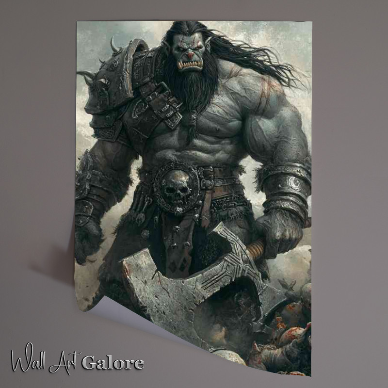 Buy Unframed Poster : (Giant ork fantasy grey skin)