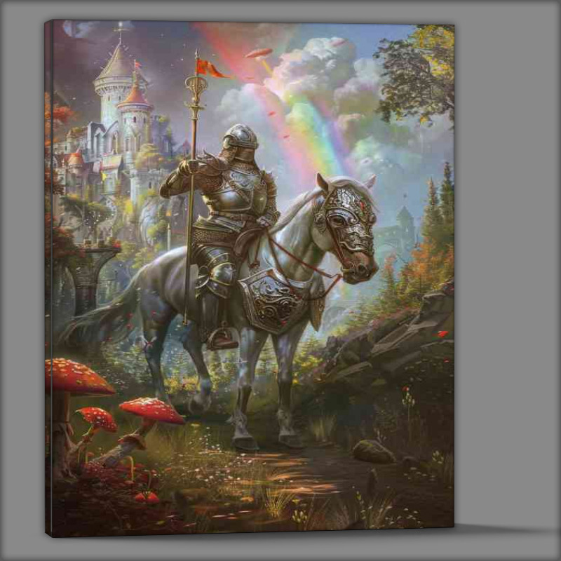Buy Canvas : (Knight in shining armor leaving the castle)