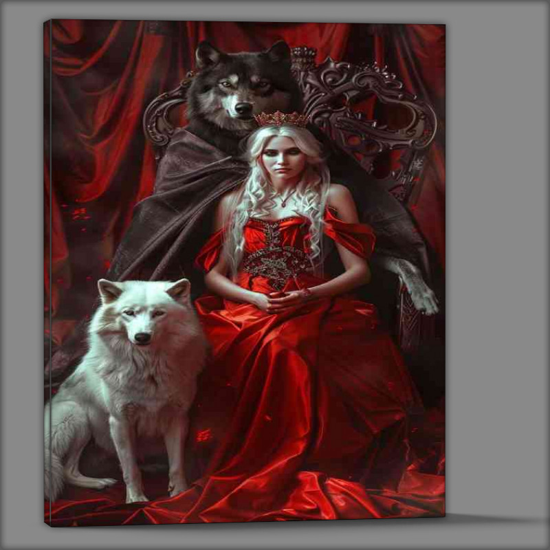Buy Canvas : (Lady in the red dress)