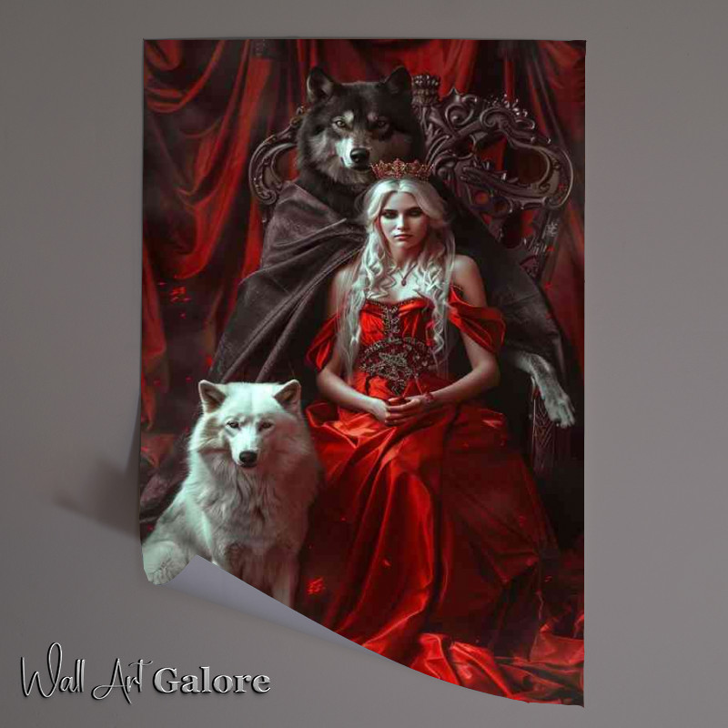 Buy Unframed Poster : (Lady in the red dress)