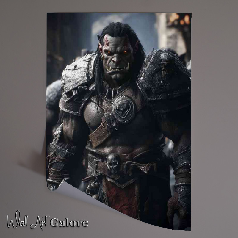 Buy Unframed Poster : (Orc in heavy amour with sword)