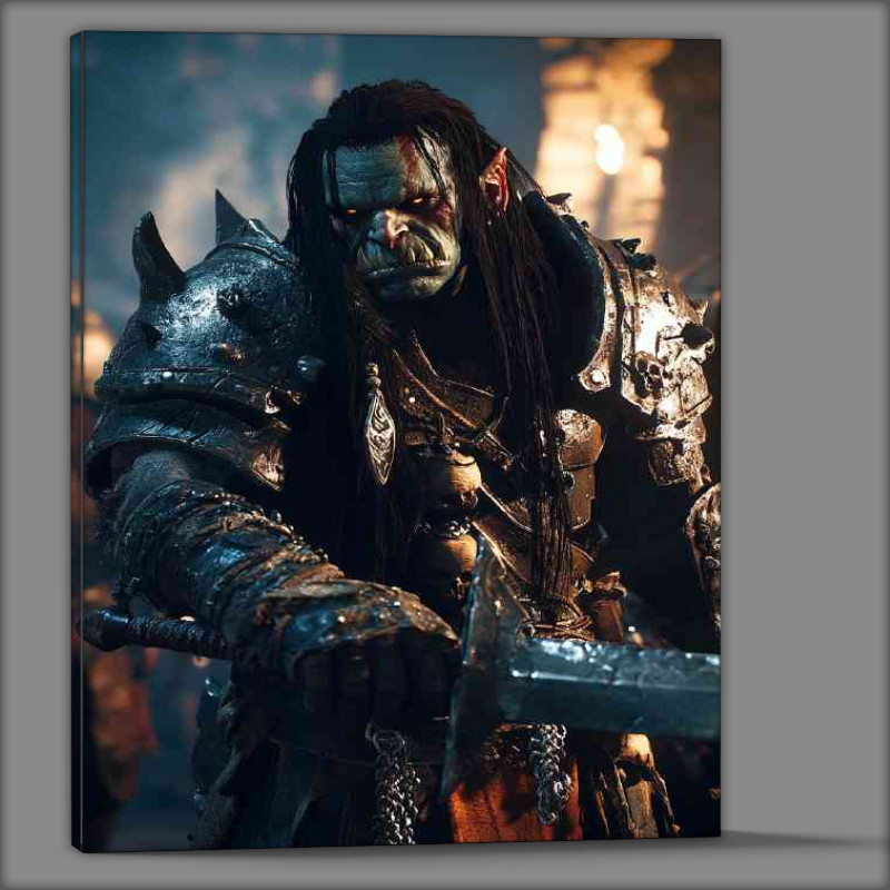 Buy Canvas : (Orc with sword and full amour)