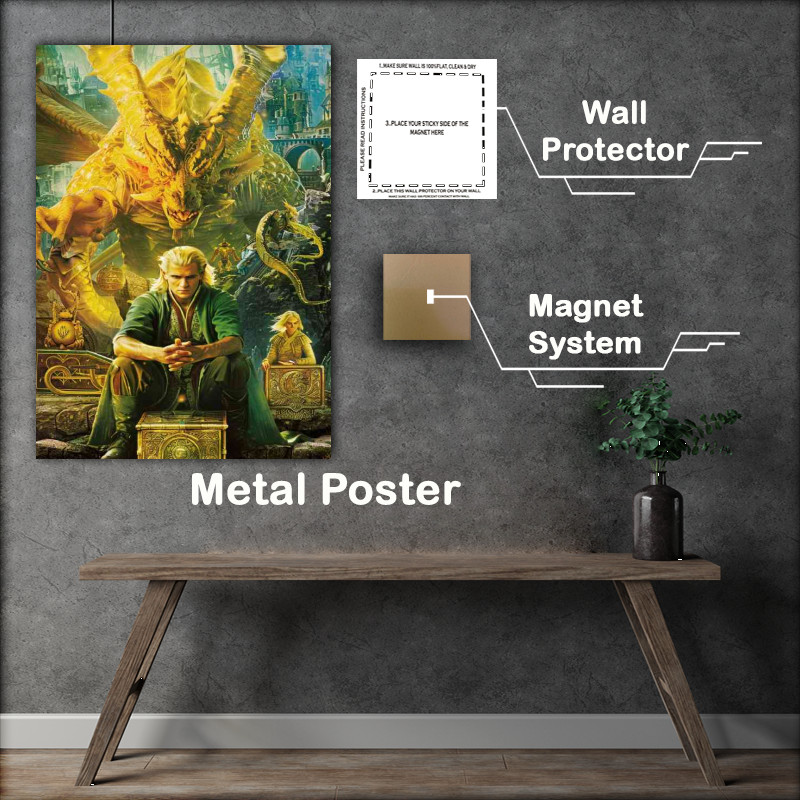 Buy Metal Poster : (Poster movie the man and the dragon)