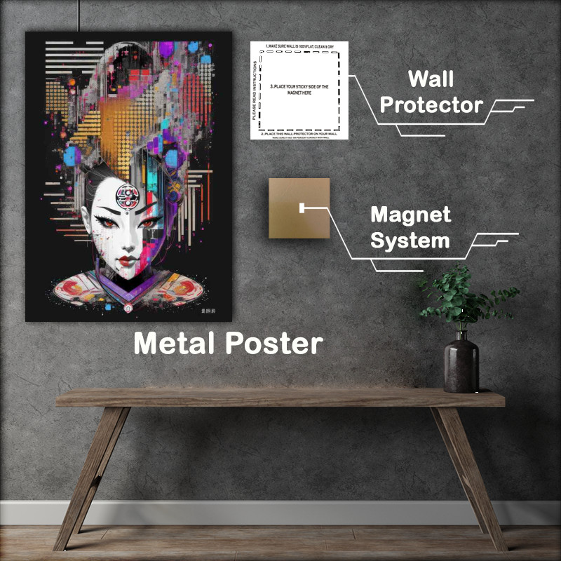 Buy Metal Poster : (Rainbow Sakura)