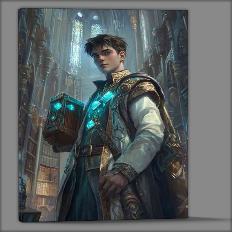 Buy Canvas : (Young male wizzard box of magic)