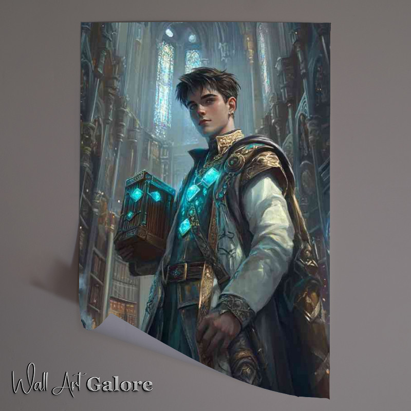 Buy Unframed Poster : (Young male wizzard box of magic)