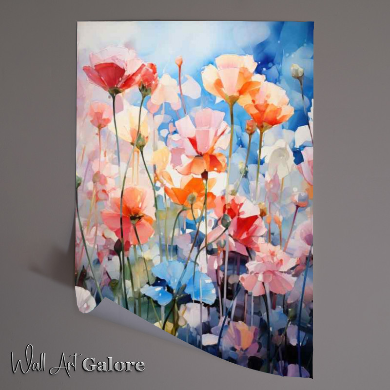Buy Unframed Poster : (Array of floral colours)