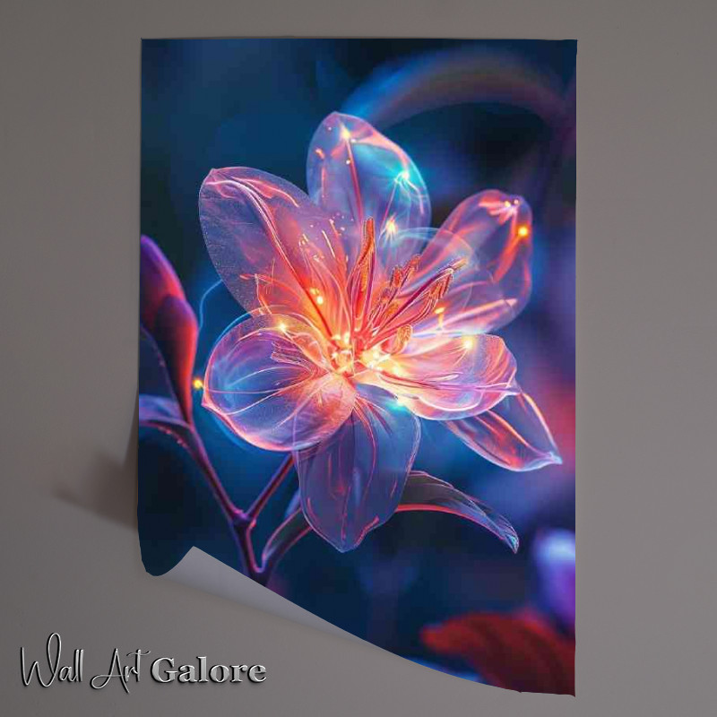 Buy Unframed Poster : (Beautiful led on a single flower)