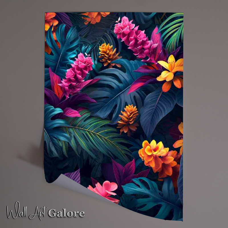 Buy Unframed Poster : (Intricate foliage luminous colours)