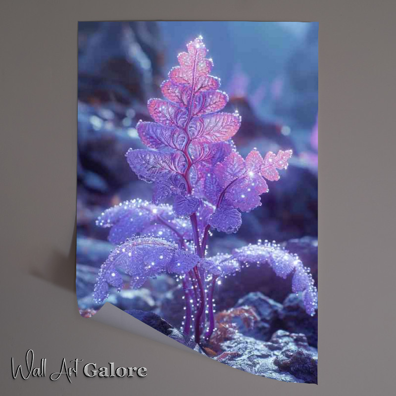 Buy Unframed Poster : (Purple iced fern)