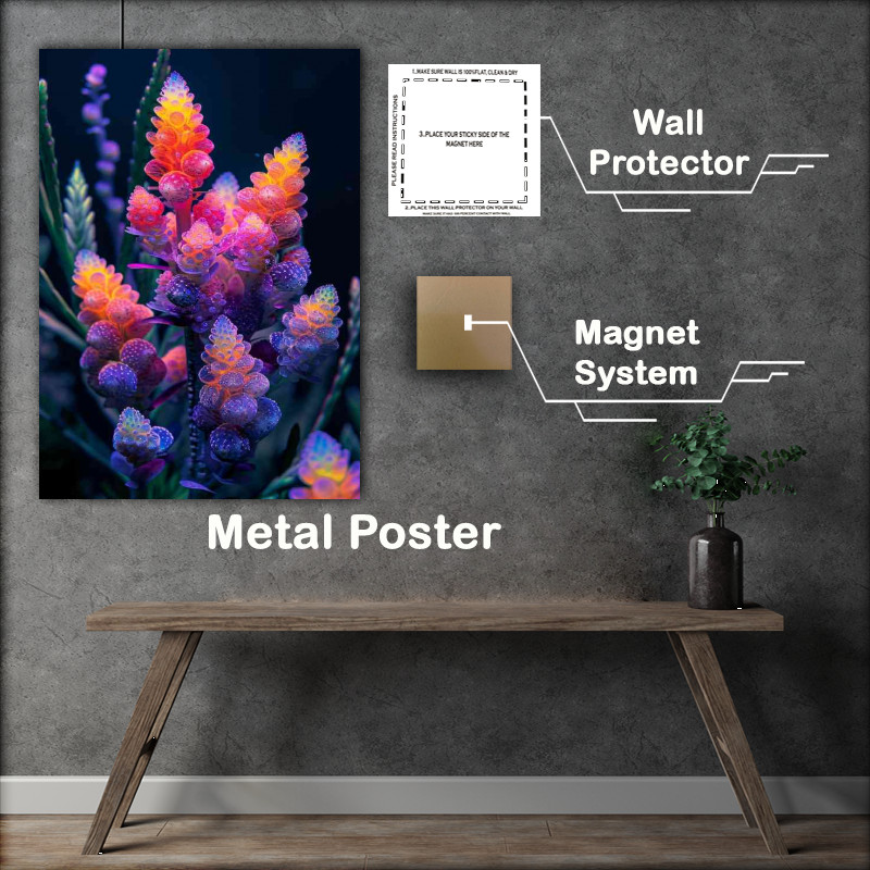 Buy Metal Poster : (Purple plants glow in the dark)