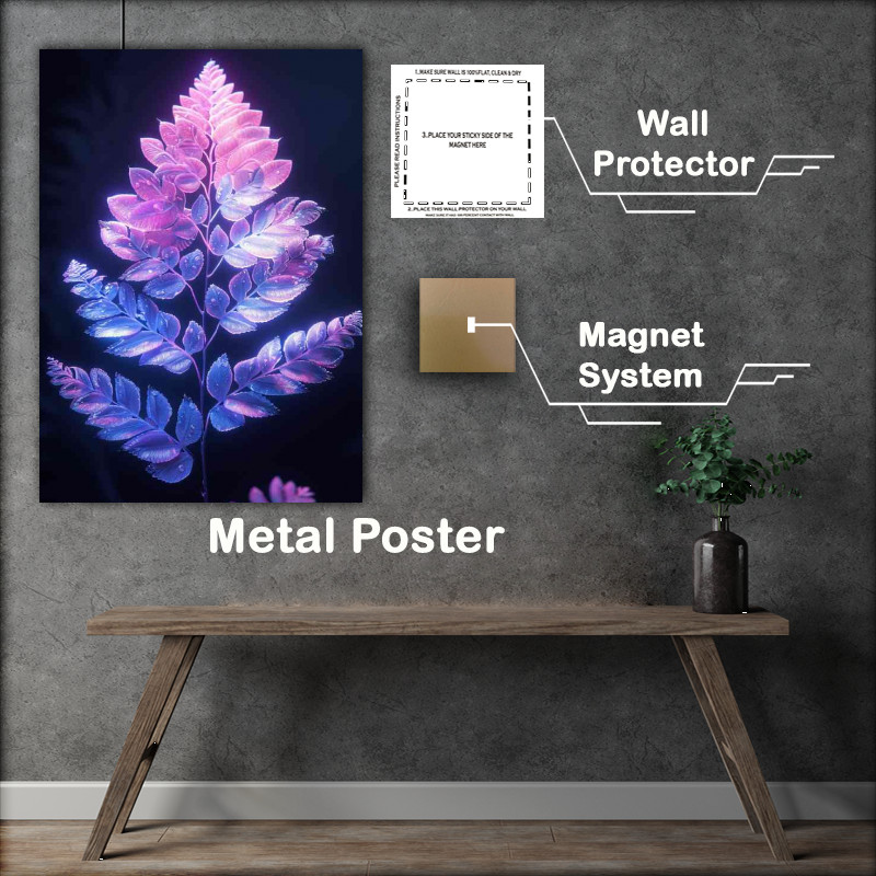 Buy Metal Poster : (The purple fern leaf)