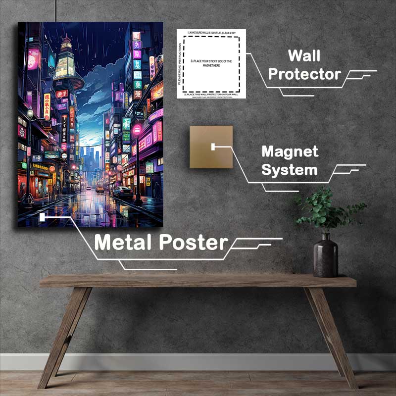 Buy Metal Poster : (Synthwave Chronicles)