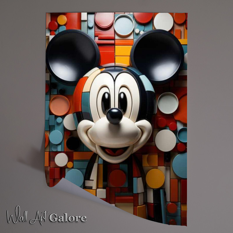 Buy Unframed Poster : (Abstract mouse face)