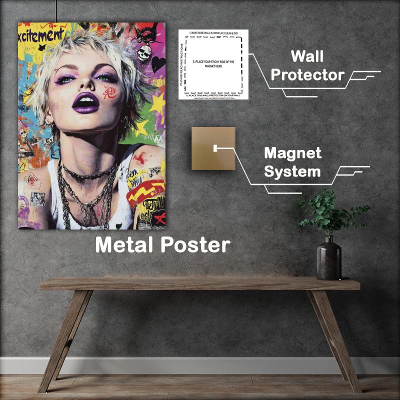 Buy Metal Poster : (Blonde vintage poster style)