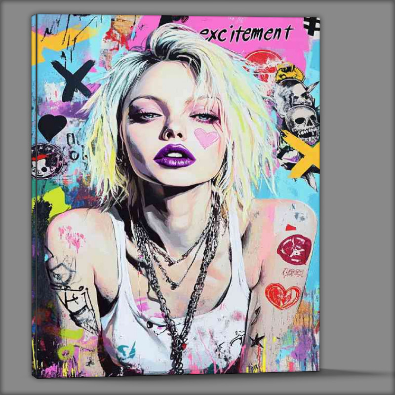 Buy Canvas : (Blondie in a srteet art cover)