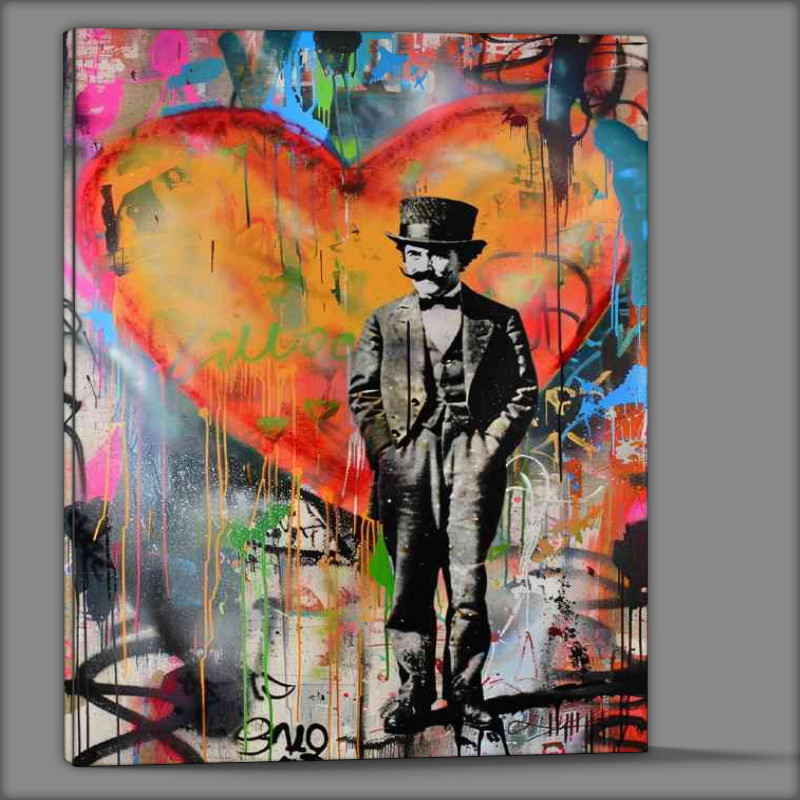 Buy Canvas : (Charlie Chaplin cool in the street)