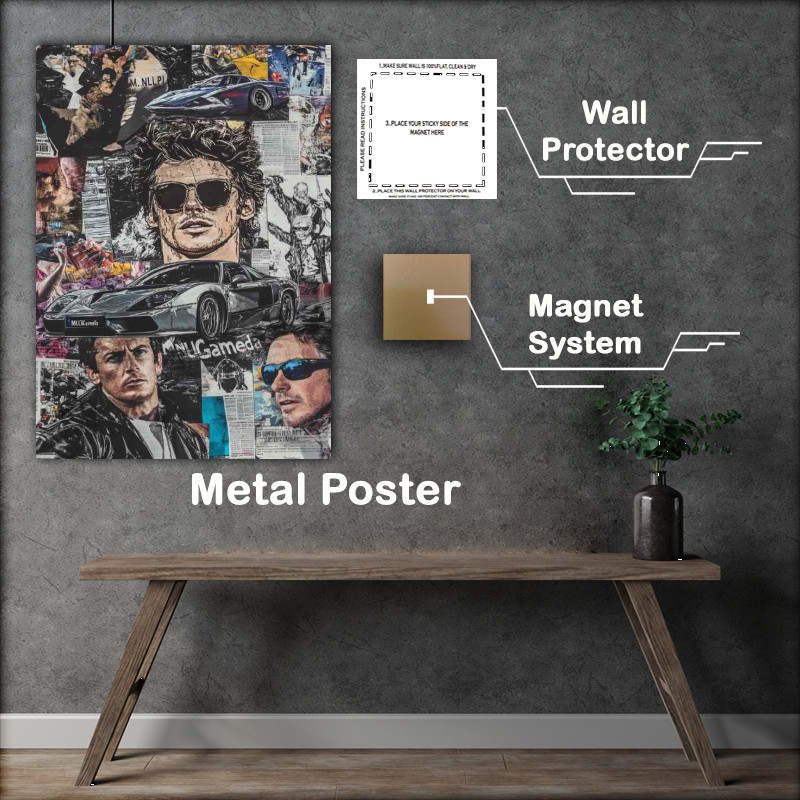 Buy Metal Poster : (Collage magazine cover street)