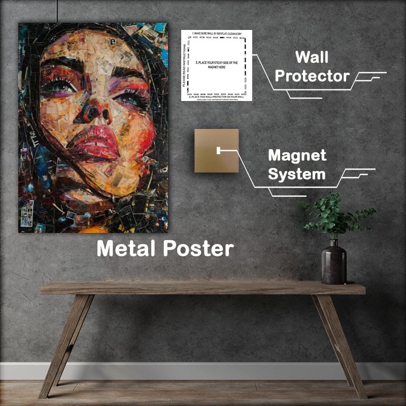 Buy Metal Poster : (Collage of magazine cover Art)