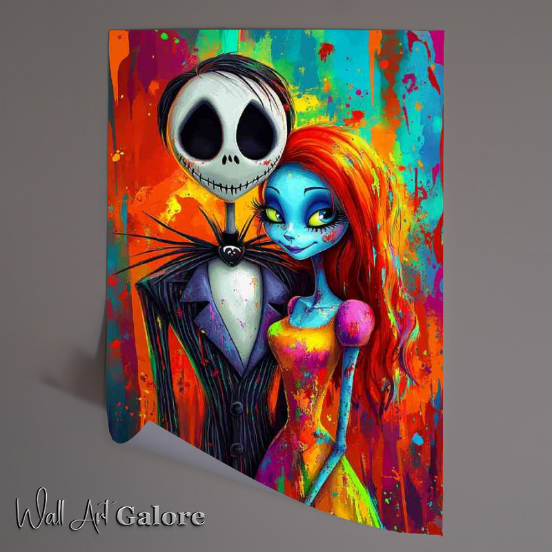 Buy Unframed Poster : (Colourful couple in love)