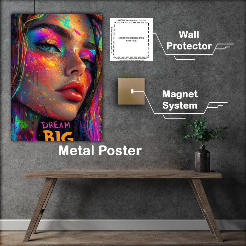 Buy Metal Poster : (Dream big magazine style cover)