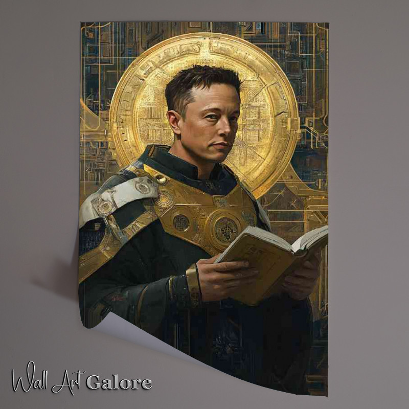 Buy Unframed Poster : (Elon Musk as an Orthodox icon)