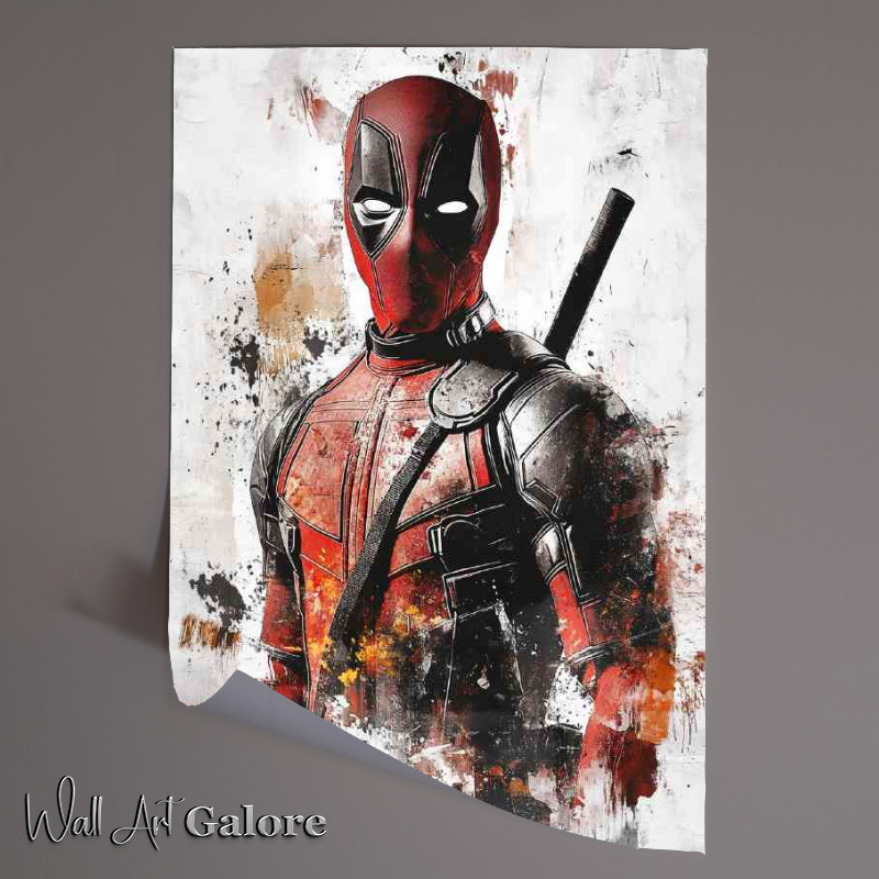 Buy Unframed Poster : (Exposed style deadpool graffiti)