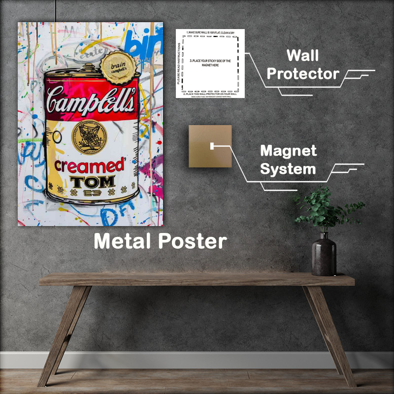 Buy Metal Poster : (Graffiti soup street art)