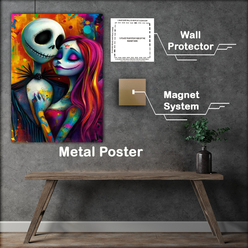 Buy Metal Poster : (In love colourful art)