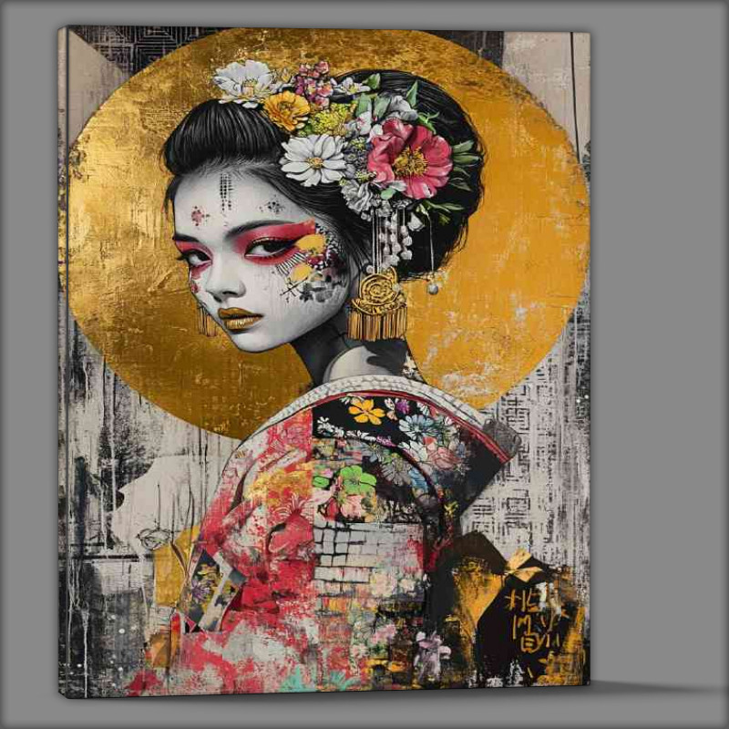 Buy Canvas : (Japanese street art collage of graffiti anime)
