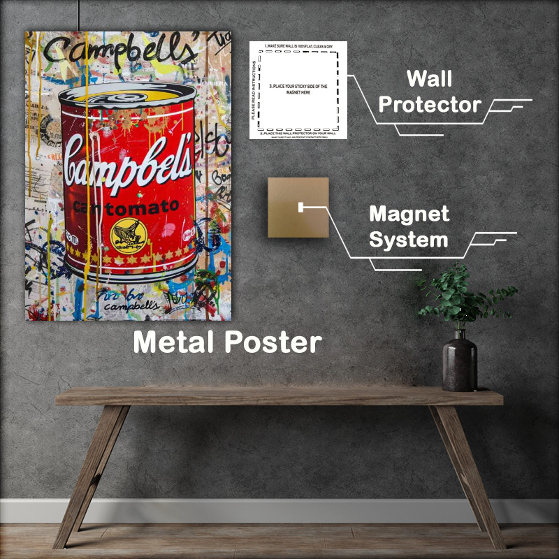 Buy Metal Poster : (Just soup graffiti art)