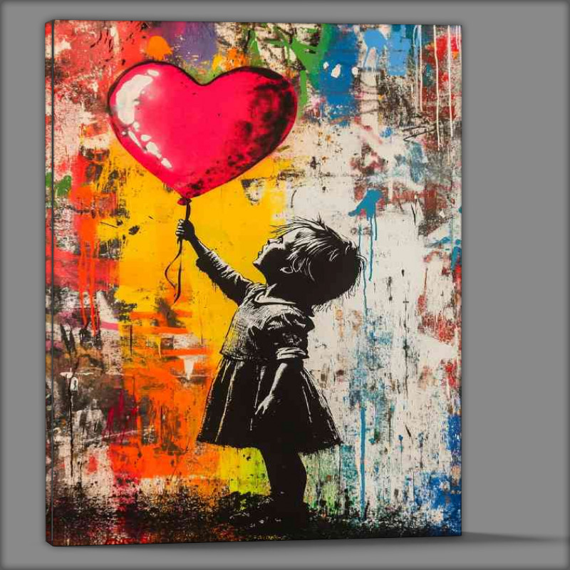 Buy Canvas : (Learning to let go red balloon)