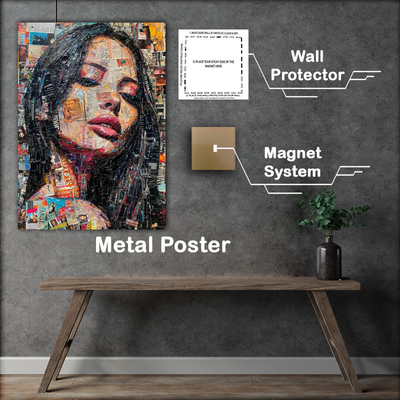 Buy Metal Poster : (Magazine cover street art)