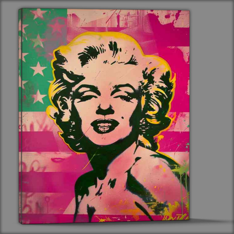 Buy Canvas : (Marilyn Monroe American pin up girl)