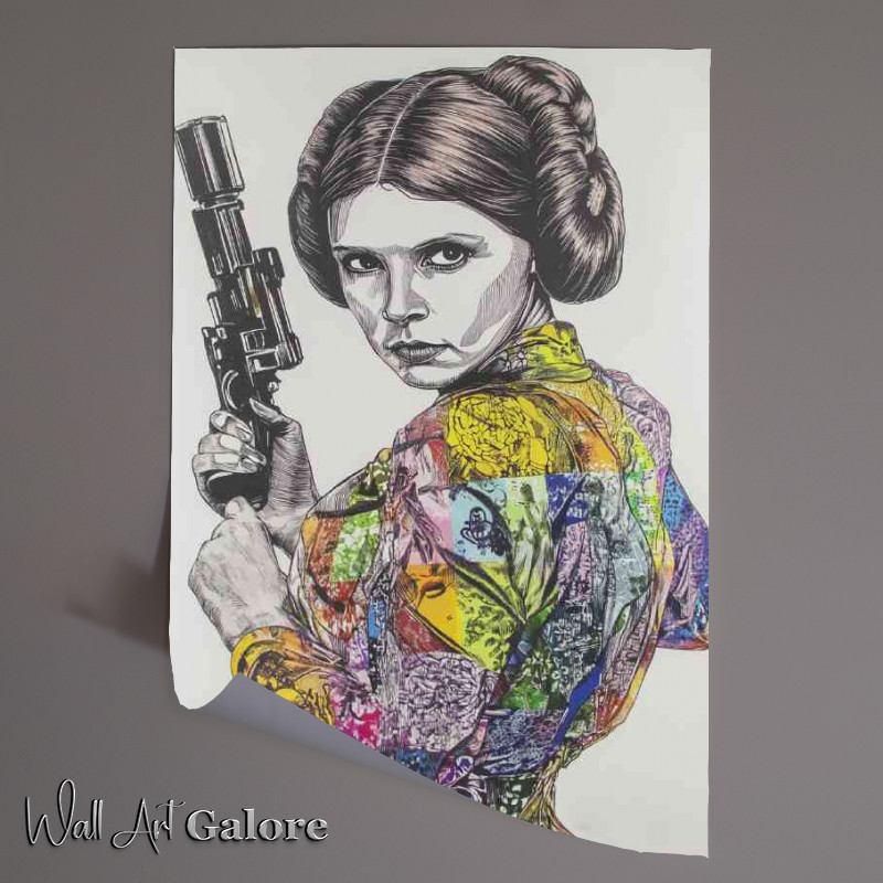 Buy Unframed Poster : (Pricess leai street graffiti dress)