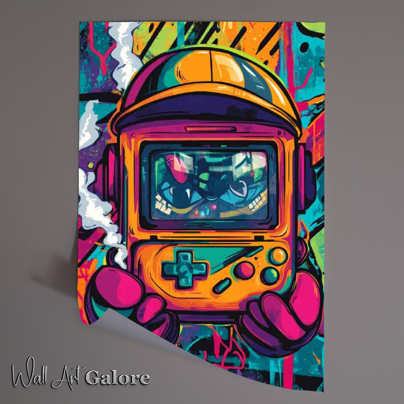 Buy Unframed Poster : (Retro Junkie game boy style)
