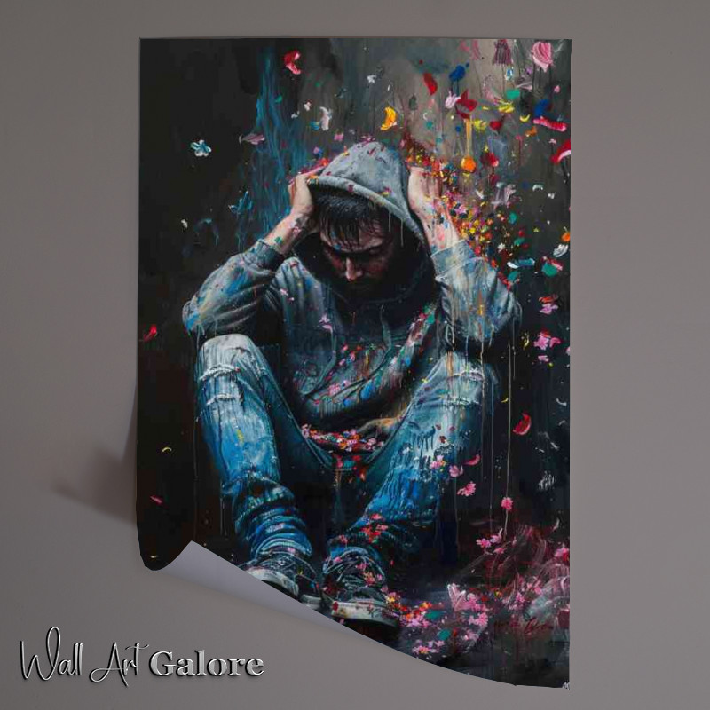 Buy Unframed Poster : (Splashed hoodie art)