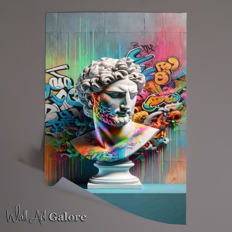Buy Unframed Poster : (Street art bust graffiti)