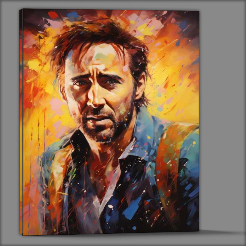 Buy Canvas : (Nicolas cage Very colourful painting style)