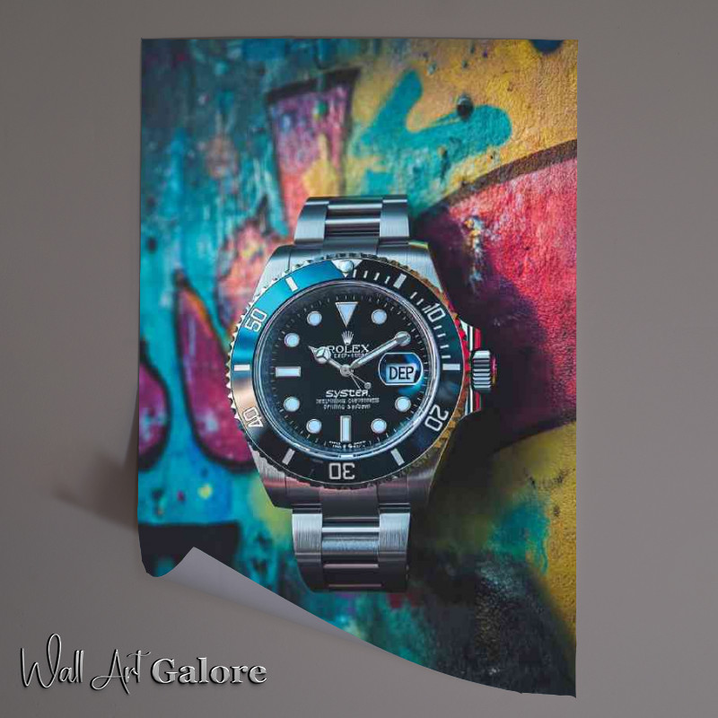 Buy Unframed Poster : (The deep sea rolex street graffitiart)