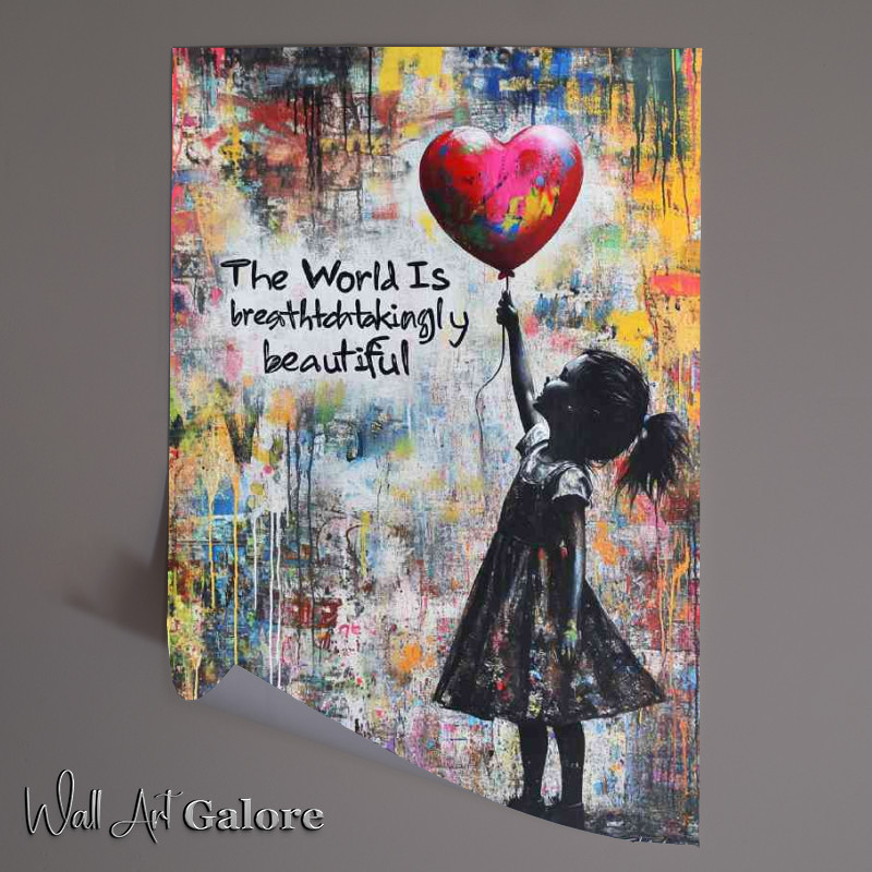 Buy Unframed Poster : (The girl with the red ballon street)